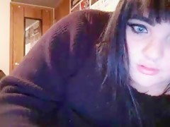 Dog licks pussy better than her man