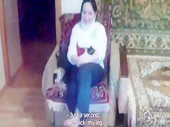 Mature redhair and horse